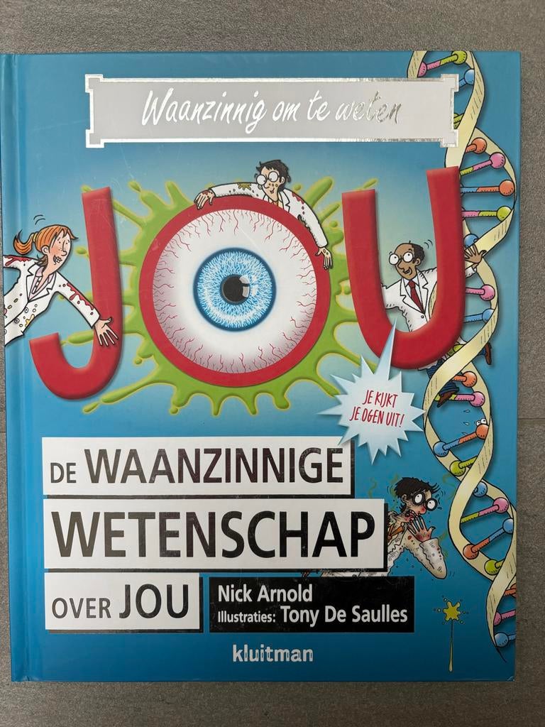 Nick Arnold - De waanzinnige wetenschap over jou, Ophalen of Verzenden, Zo goed als nieuw, Nick Arnold, Non-fictie