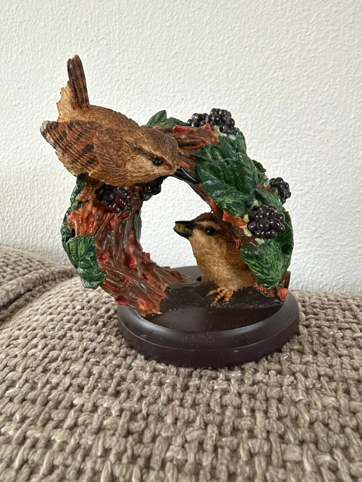 Beeldje Winterkoning vogel onze mooie vogelwereld, Meerkleurig, Ophalen of Verzenden, Composieten, Landelijk