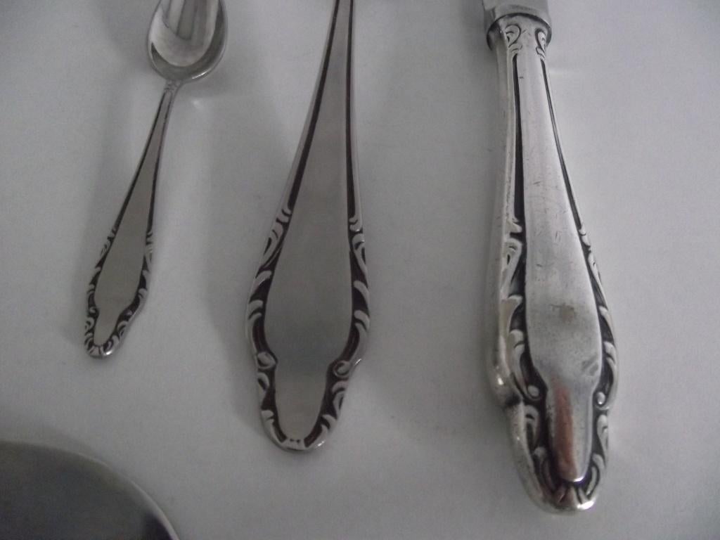 7 vintage Sola 980 Barok bestek + taartschep 1970-1985 p st, Ophalen of Verzenden