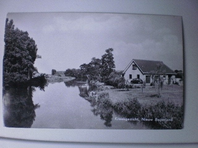 Nieuw- Beijerland - Kreekgezicht- ansichtkaart, Verzenden, 1980 tot heden, Gelopen, Noord-Brabant