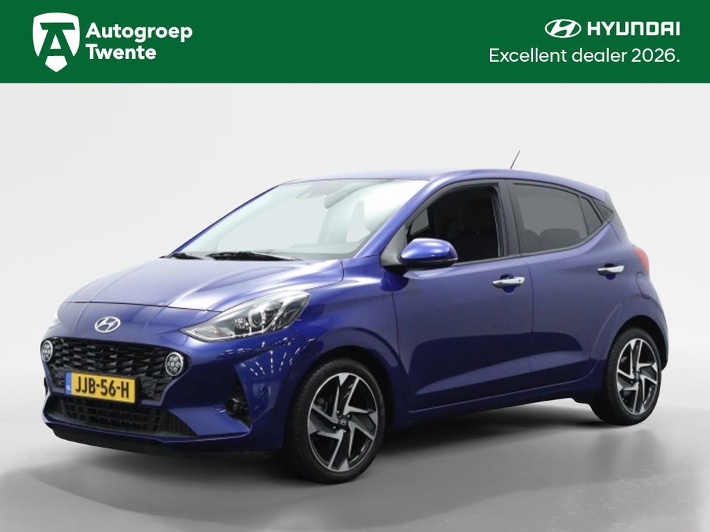 Hyundai i10 1.0 Premium | Navigatie | Keyless | Camera | Cli, Auto's, 12 maanden, Stof, Gebruikt, 899 kg