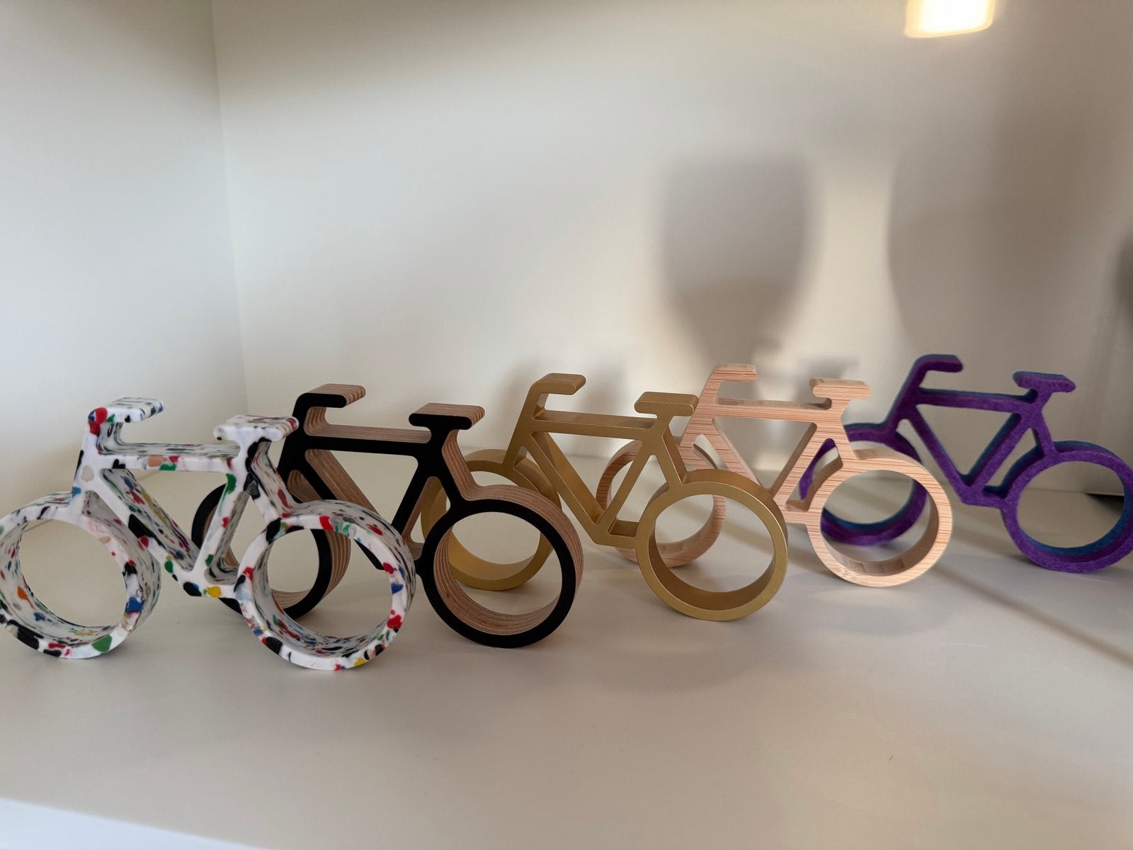 Marcel Wanders 5 fietsen van verschillende materialen, Ophalen, Hout, Meerkleurig, Nieuw