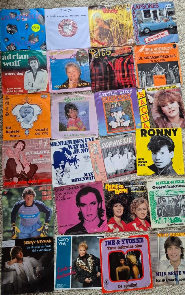 Setje singles Nederlandstalig piraten muziek, Cd's en Dvd's, Vinyl | Nederlandstalig, Ophalen of Verzenden, Gebruikt, Overige formaten