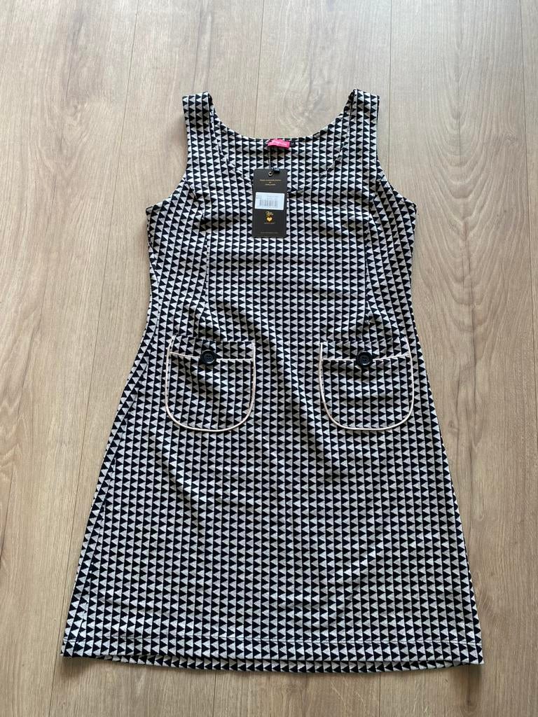 Tante Betsy Dress Pinafore Strike Black, maat L, Ophalen, Zwart, Maat 42/44 (L), Nieuw
