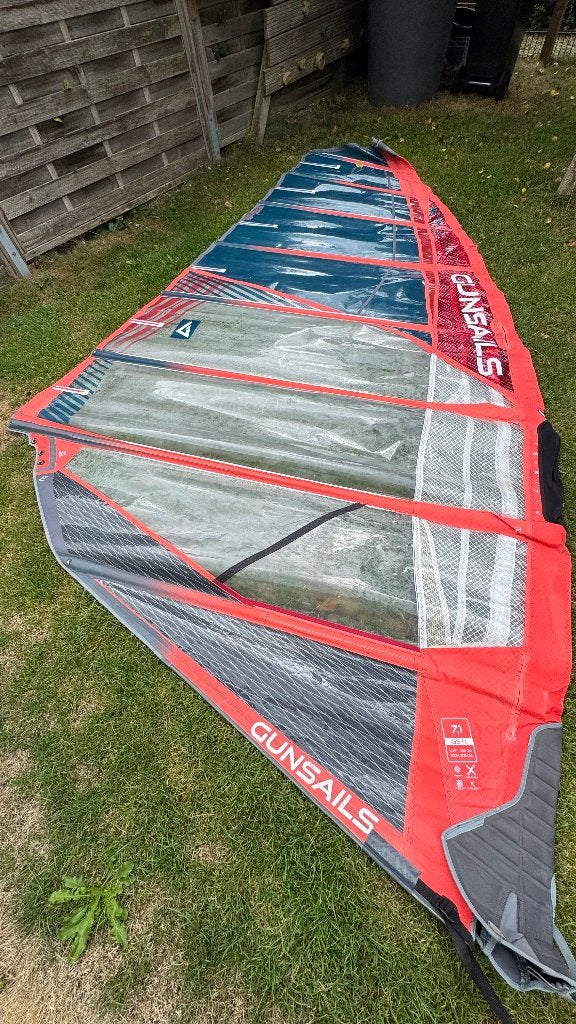 Gunsails GSR 7.1 en 7.8 met mast, Watersport en Boten, Windsurfen, Ophalen, Gebruikt, Zeil