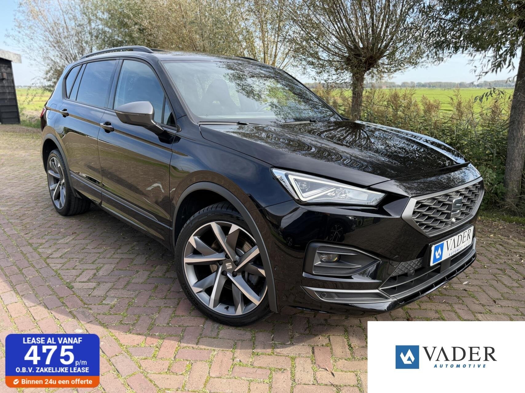 Seat Tarraco 1.4 TSI e-Hybrid FR Panorama Trkh 360 Pack XL, Auto's, Gebruikt, 4 cilinders, Verwarmde buitenspiegels, Zwart
