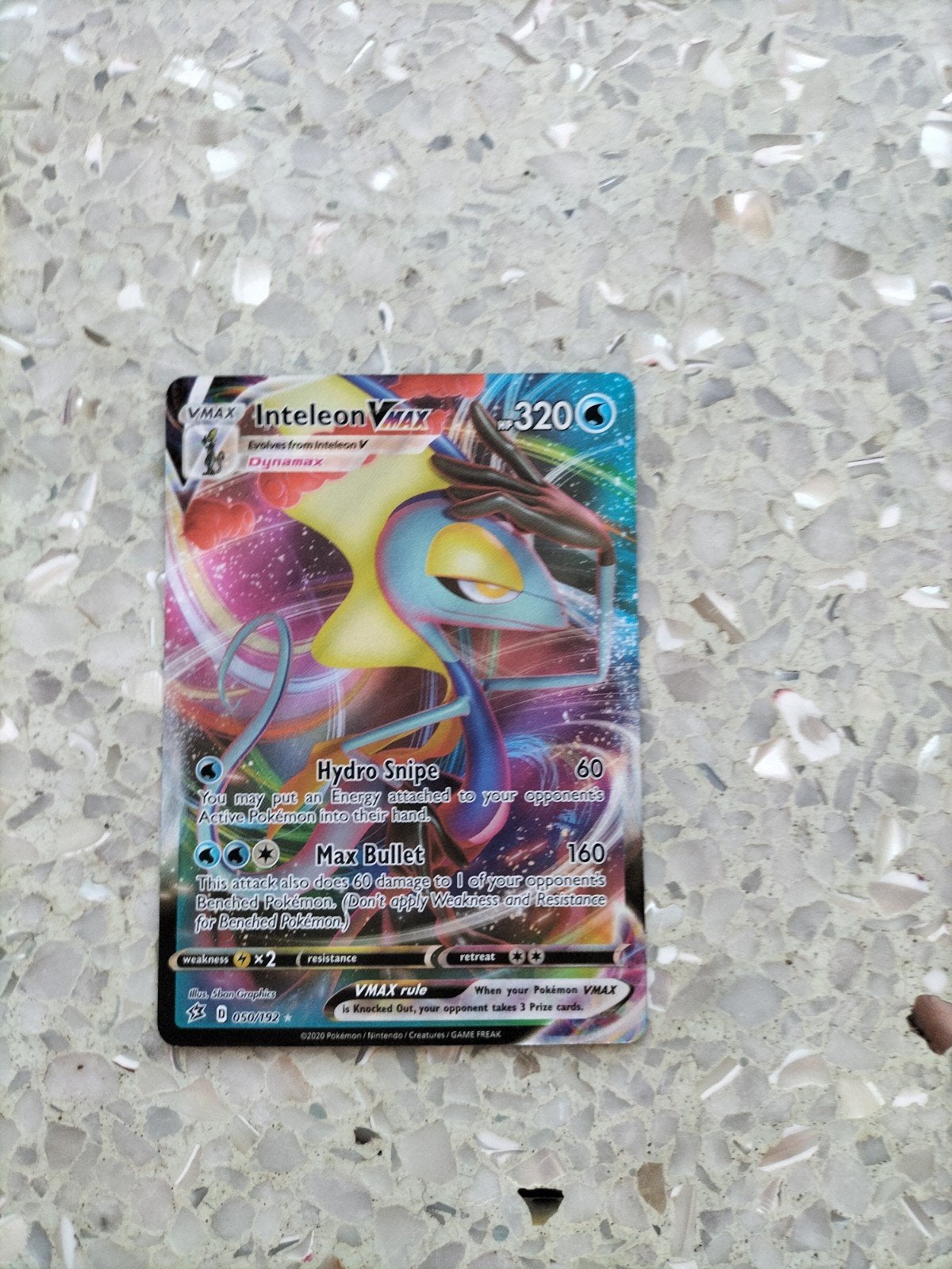 Pokémon Inteleon VMAX Kaart (050/192) - Zo goed als nieuw, Hobby en Vrije tijd, Verzamelkaartspellen | Pokémon, Ophalen, Zo goed als nieuw