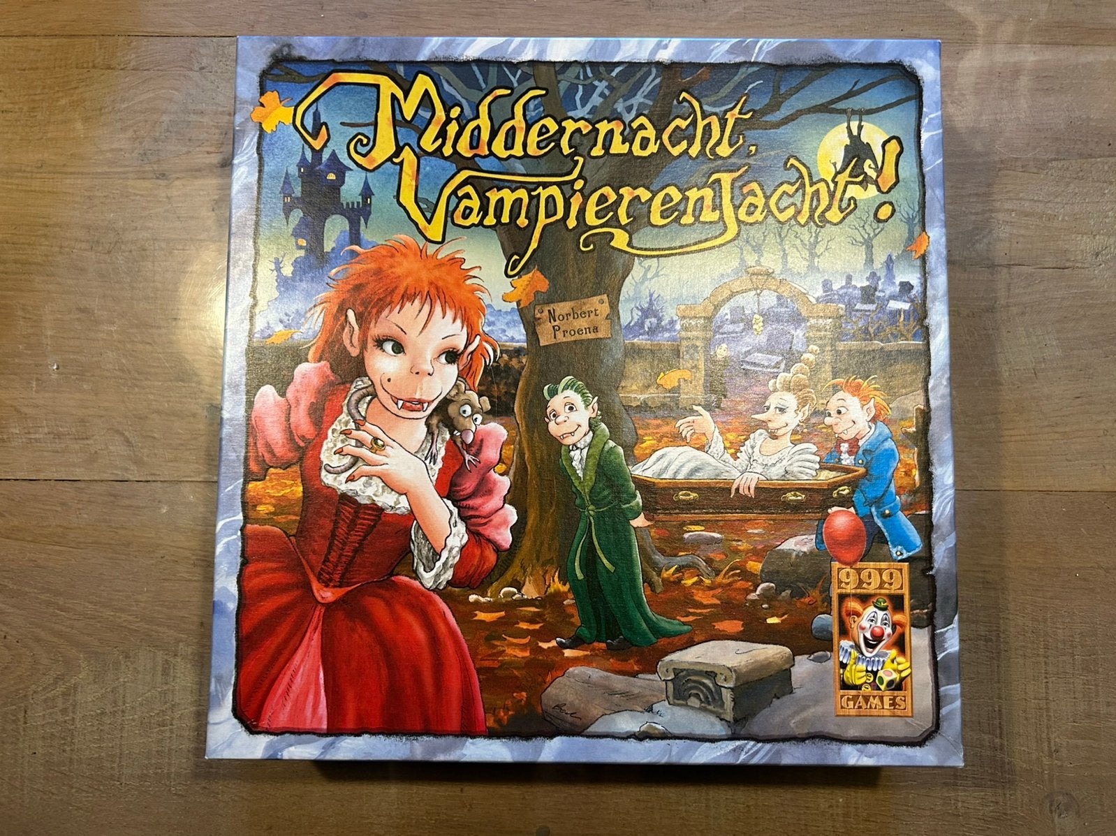 Middernacht Vampierenjacht bordspel 999 games, Ophalen of Verzenden, Zo goed als nieuw