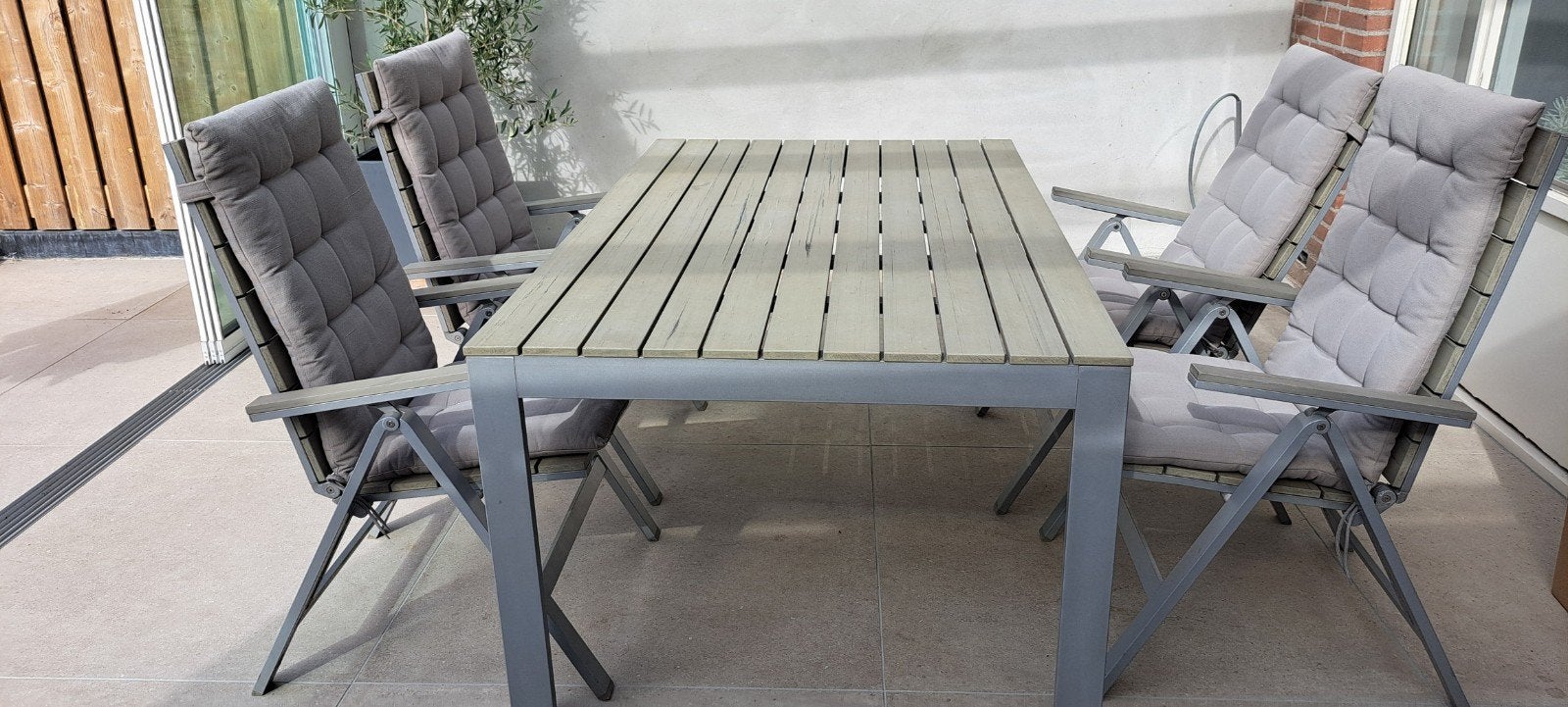 tuinset ikea falster, Ophalen, Gebruikt, Kunststof, Eettafel