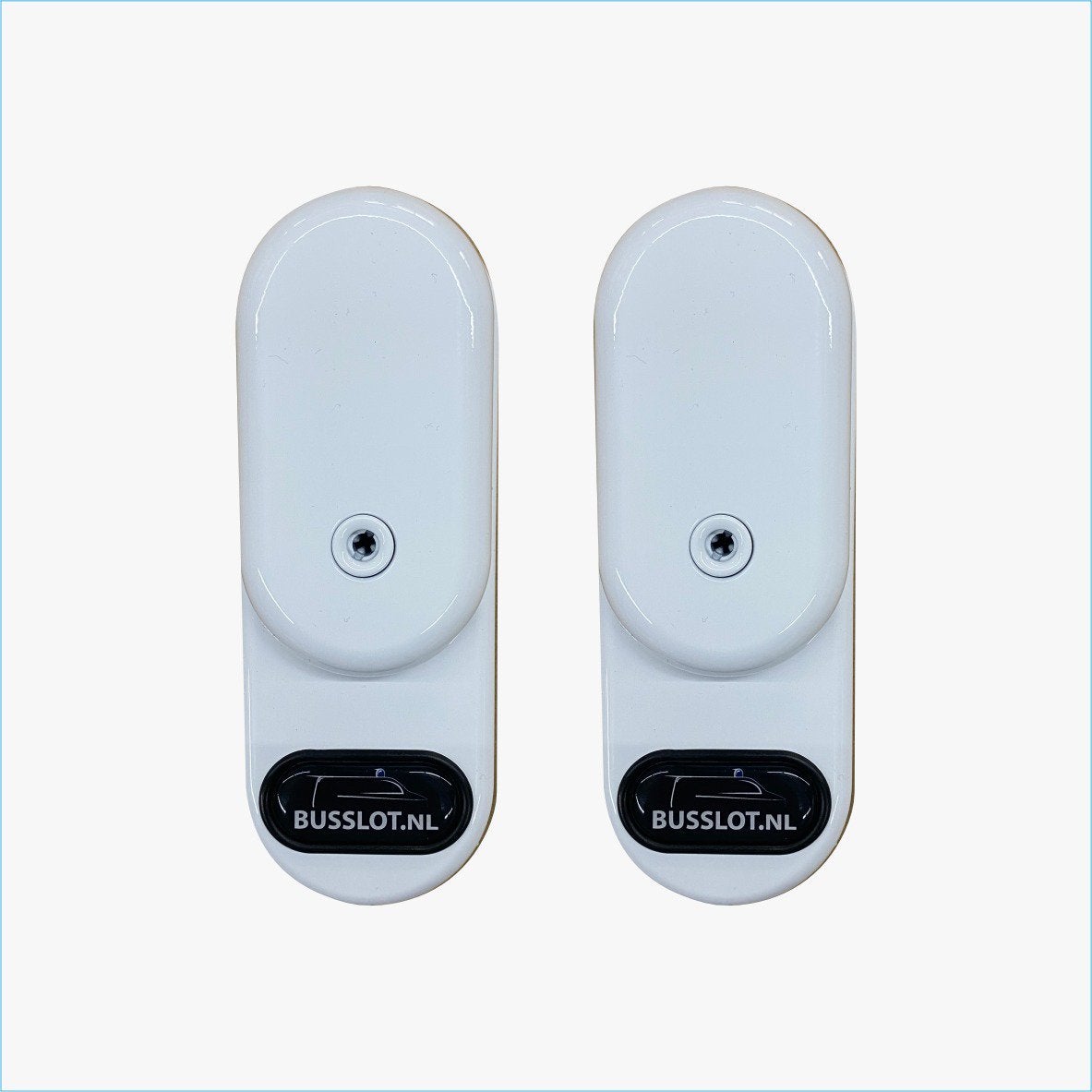 Uniek! Gatelock Deadlock Set van 2 HOOGGLANS WIT | Busslot