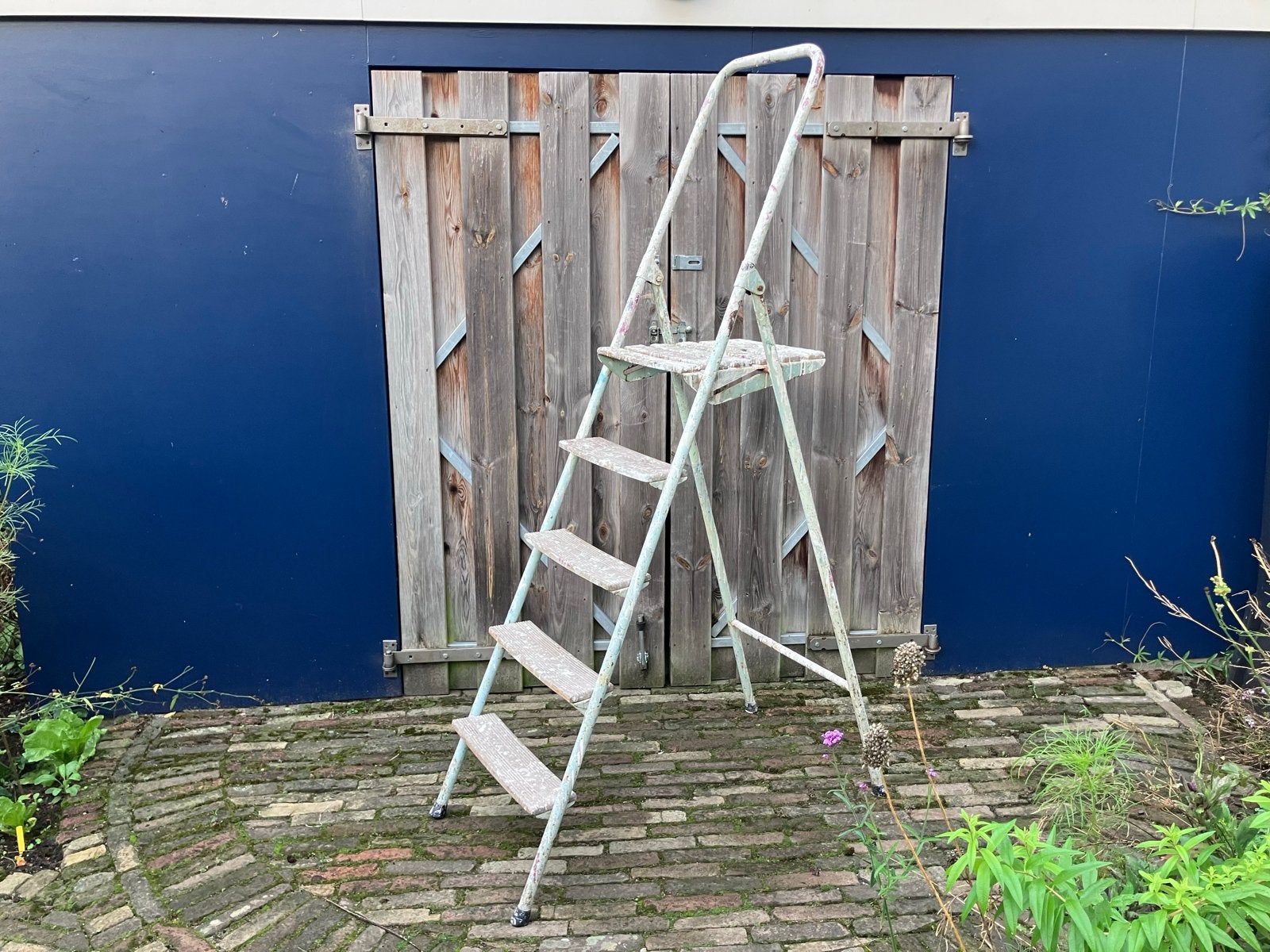 Huishoudtrap met 5 treden, Ophalen, Gebruikt, Trap, Opvouwbaar of Inschuifbaar