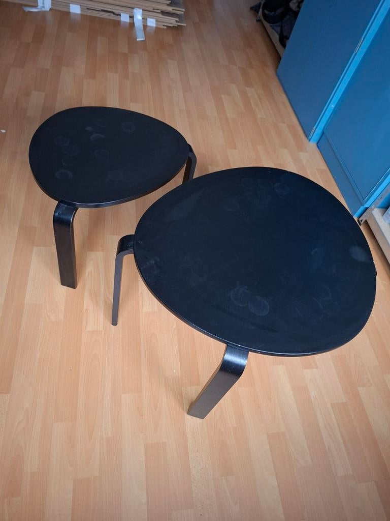 Set van 2 bijzettafels IKEA, Minder dan 55 cm, Gebruikt, Rond, Ophalen