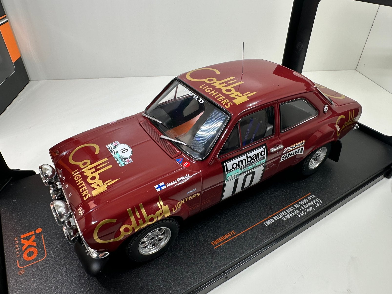 IXO 1:18 FORD ESCORT MK1 RS 1600 #10 RAC RALLY 1974, Ophalen of Verzenden, Nieuw, Auto, Overige merken