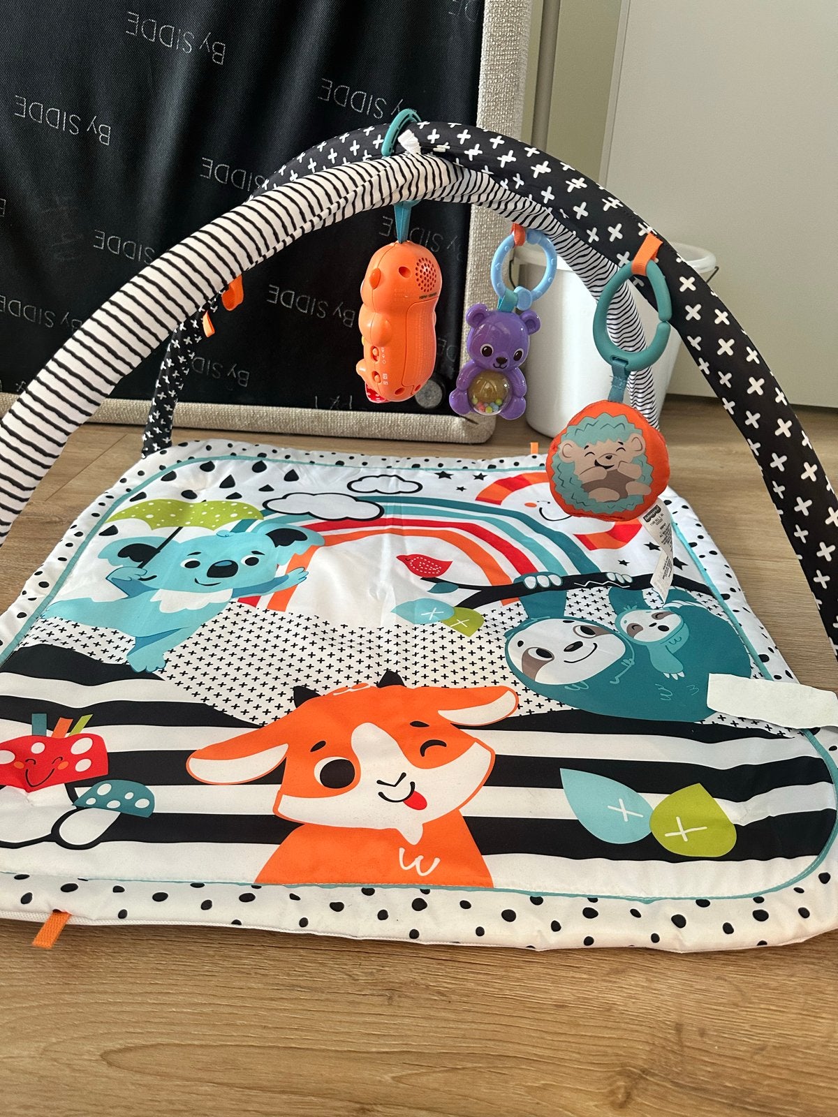 Baby speelkleed met speelboog en speeltjes, Ophalen of Verzenden, Zo goed als nieuw, Speelkleed, Met geluid