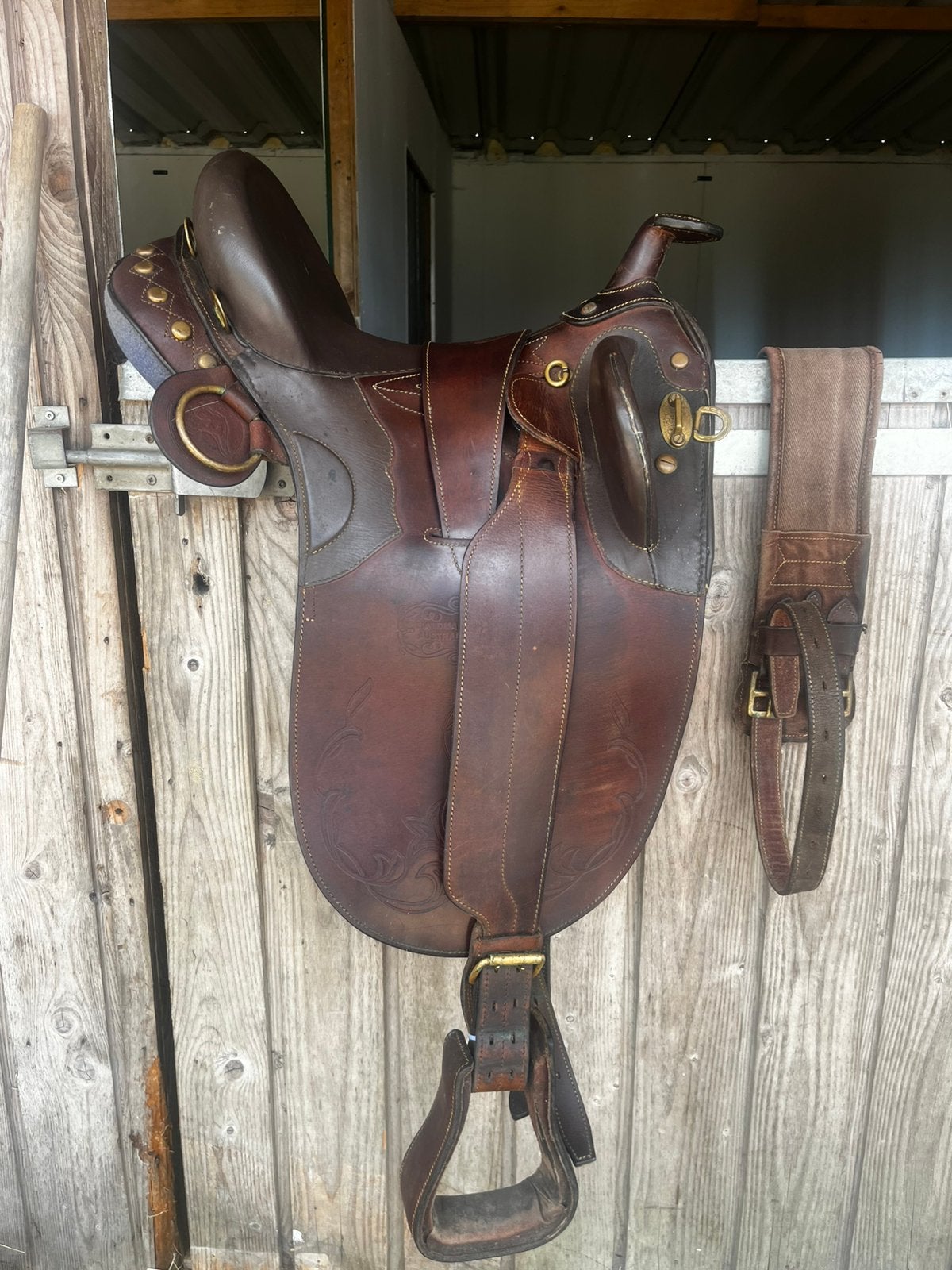 Australian stockzadel, Dieren en Toebehoren, Paarden en Pony's | Zadels, Ophalen, Gebruikt, Overige soorten