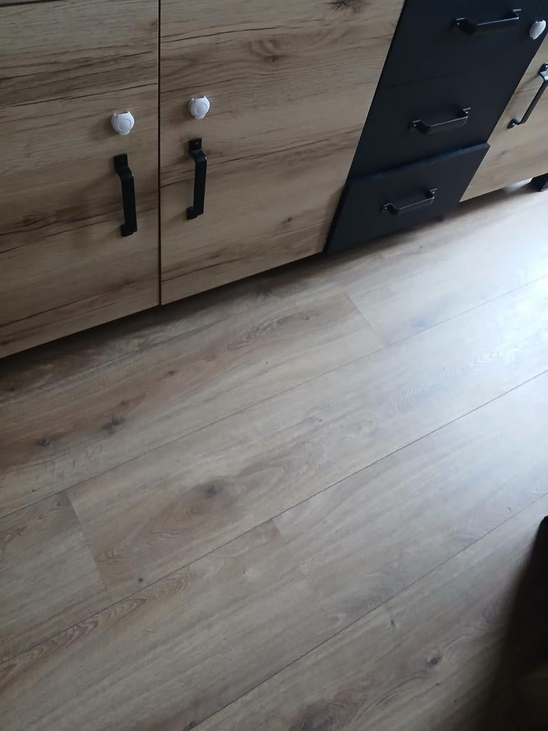 Modern dressoir met lades en deuren - Hout en zwart, Huis en Inrichting, Overige houtsoorten, Modern, Industrieel, 150 tot 200 cm