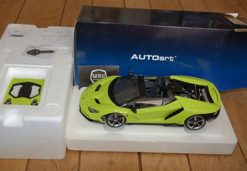 1:18 LAMBORGHINI CENTENARIO ROADSTER verde 79118 Autoart WRH, Verzenden, Zo goed als nieuw, Auto, Autoart
