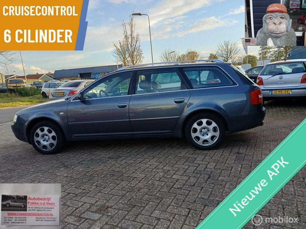 Audi A6 Avant 2.4 Garantie, alle inriul mogelijkl, Voorwielaandrijving, Stof, Gebruikt, Handgeschakeld