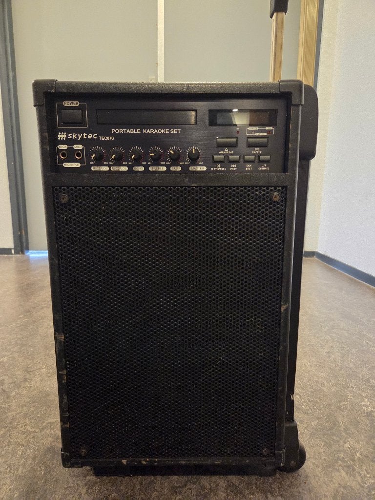Skytec TEC070 luidspreker / karaoke-set, Gebruikt, Overige typen, 60 tot 120 watt, Ophalen