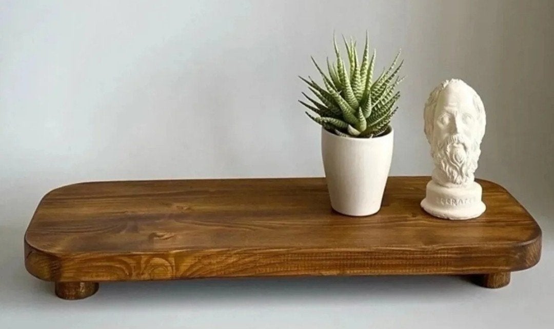 Decoratieve houten plank - Walnoot look - Nieuw, Ophalen of Verzenden, Nieuw, Bruin, Hout