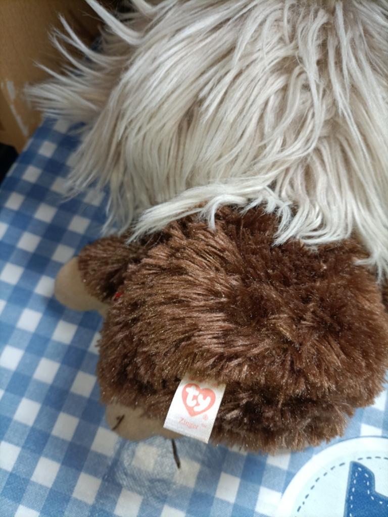 Ty Beanie Frizzys Zinger monster knuffel 25 cm groot, Ophalen of Verzenden, Zo goed als nieuw, Overige typen