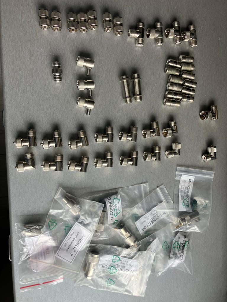 Diverse RF Connectoren en Adapters (N, UHF, Aircell 7), Ophalen of Verzenden, Zo goed als nieuw