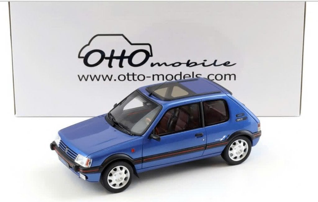 PEUGEOT 205 1.9 GTI LE MANS BLAUSW 1991 1/18 OTTO OT1153, Ophalen of Verzenden, Nieuw, Auto, OttOMobile