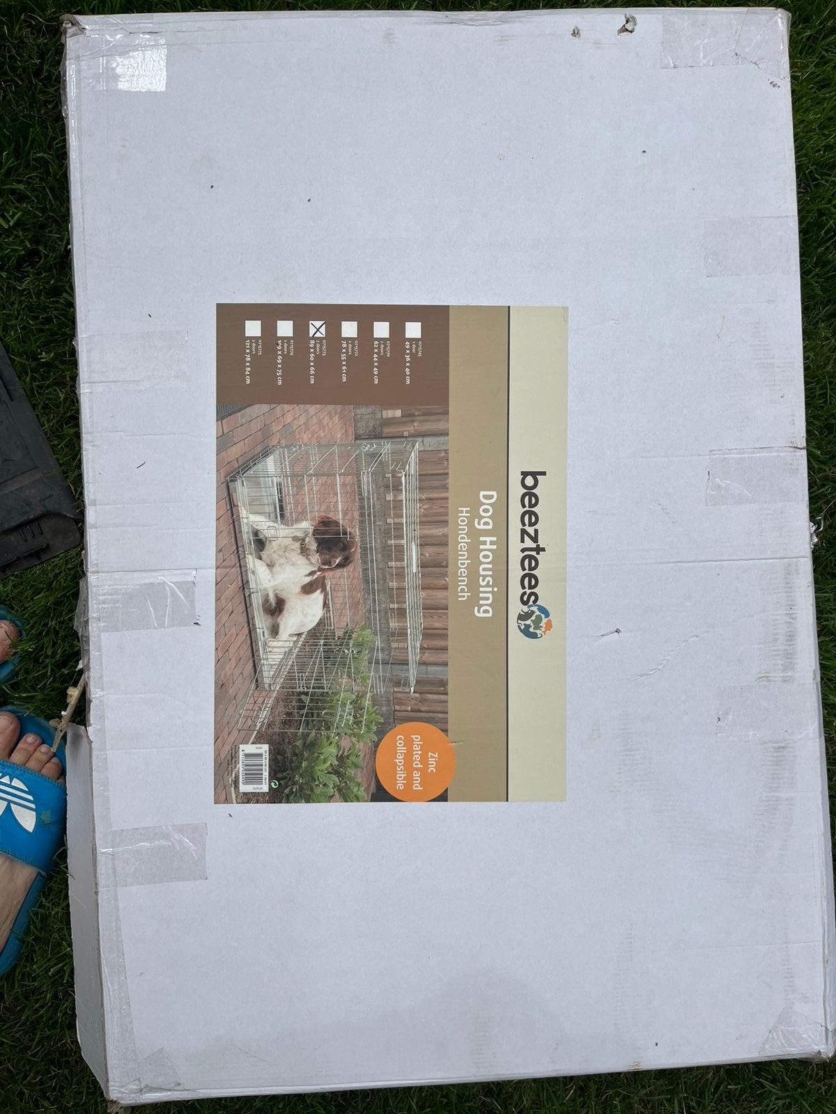 Beeztees honden bench zink 89x60x66, Ophalen, Zo goed als nieuw