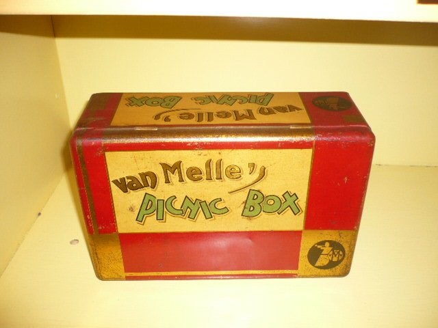 Mie18<>van melle,s picnic box 1930, Ophalen of Verzenden, Gebruikt, Overige, Overige merken
