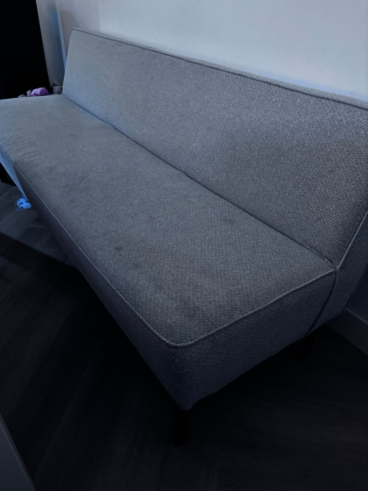 Comfortabele grijze eetkamerbank / keukenbank, Ophalen, Gebruikt, 150 tot 200 cm, 75 tot 100 cm