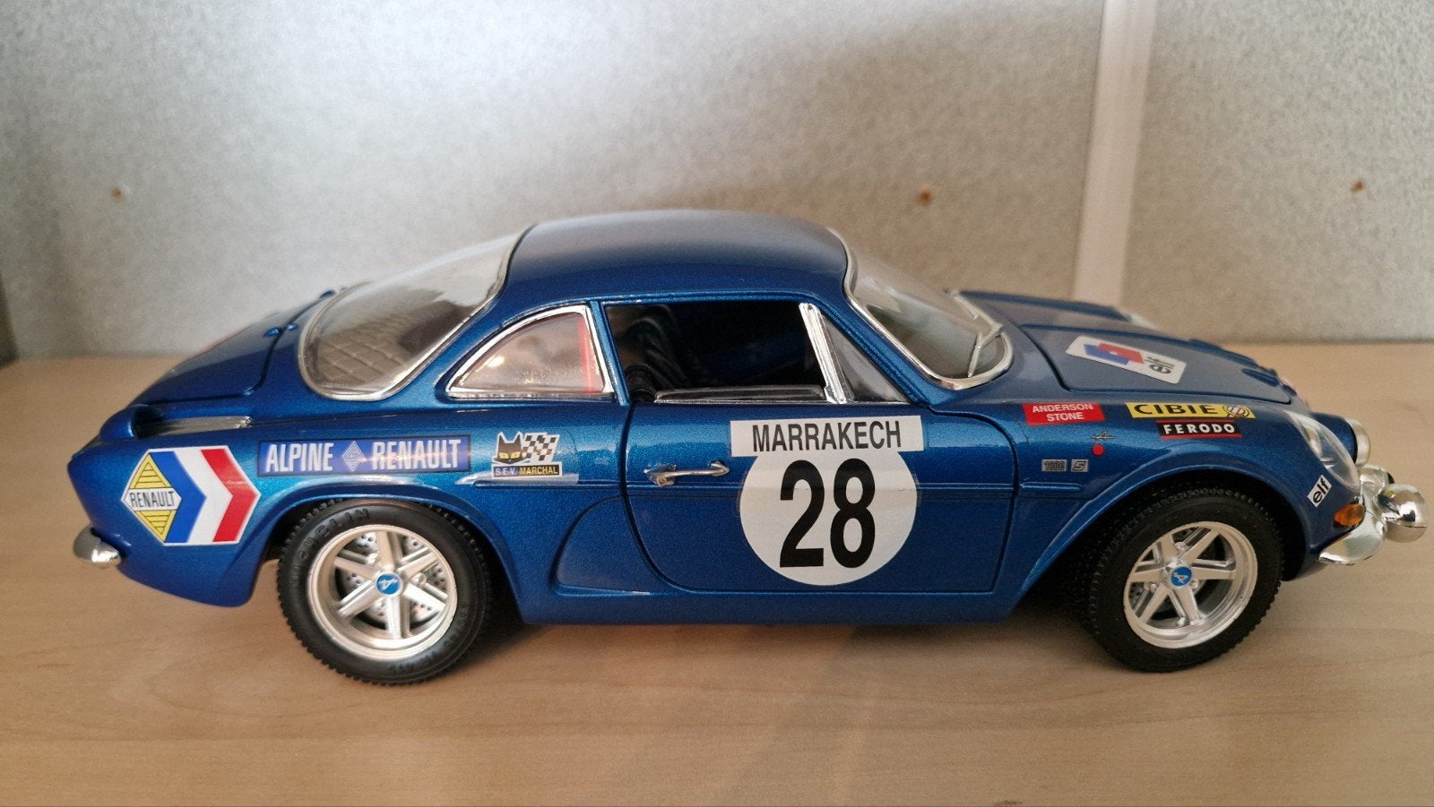 Bburago Alpine A110 Rally Monte Carlo 1971 schaalmodel, Ophalen of Verzenden