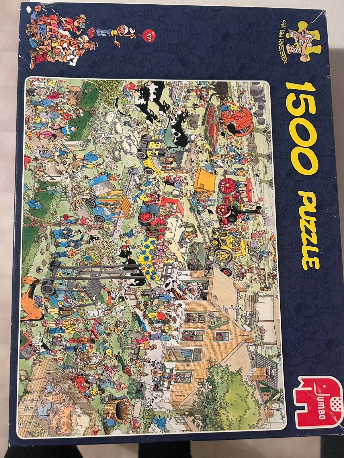 Jan van haasteren puzzel 1500 stukjes, Ophalen, 500 t/m 1500 stukjes, Zo goed als nieuw