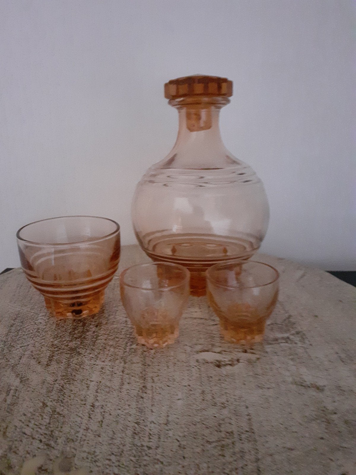 Frans likeur setje., Antiek en Kunst, Antiek | Glas en Kristal, Ophalen of Verzenden