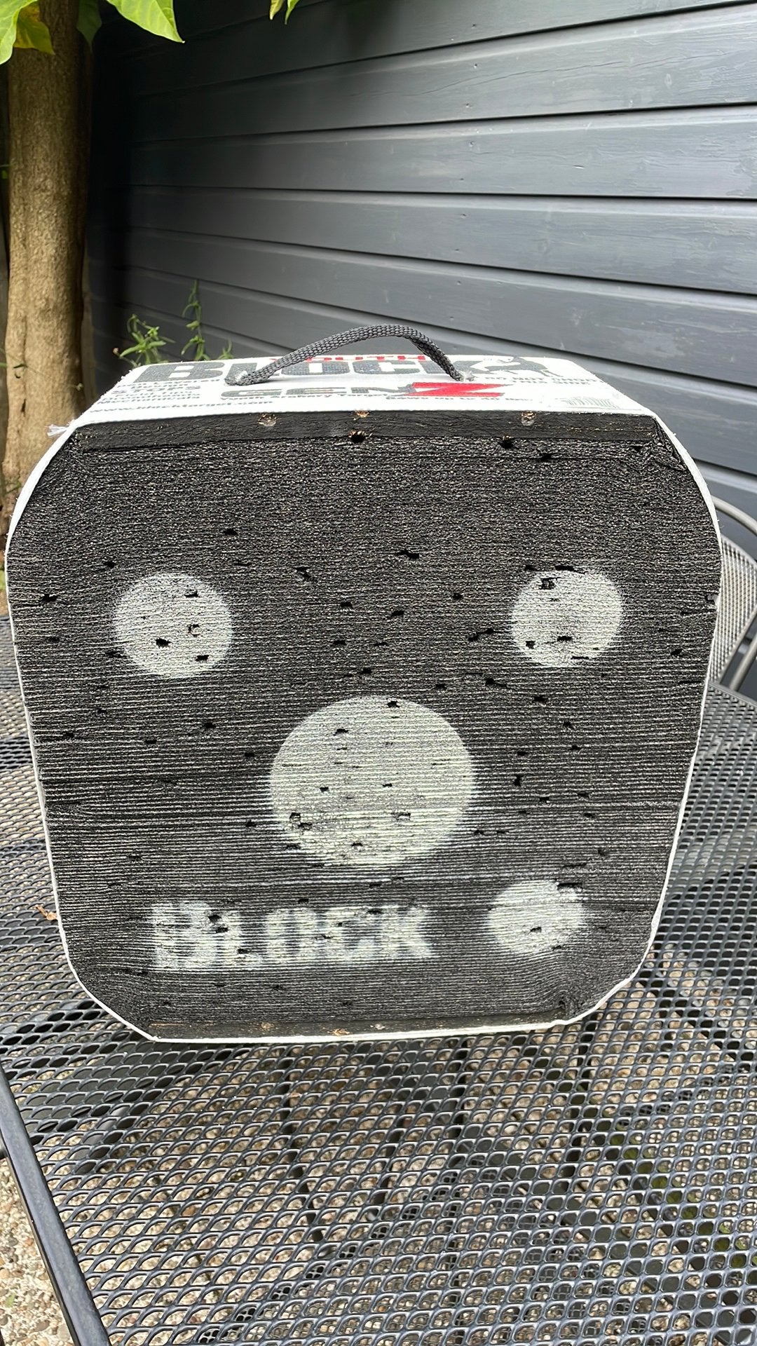 Schietblok voor pijl en boog, Ophalen, Gebruikt