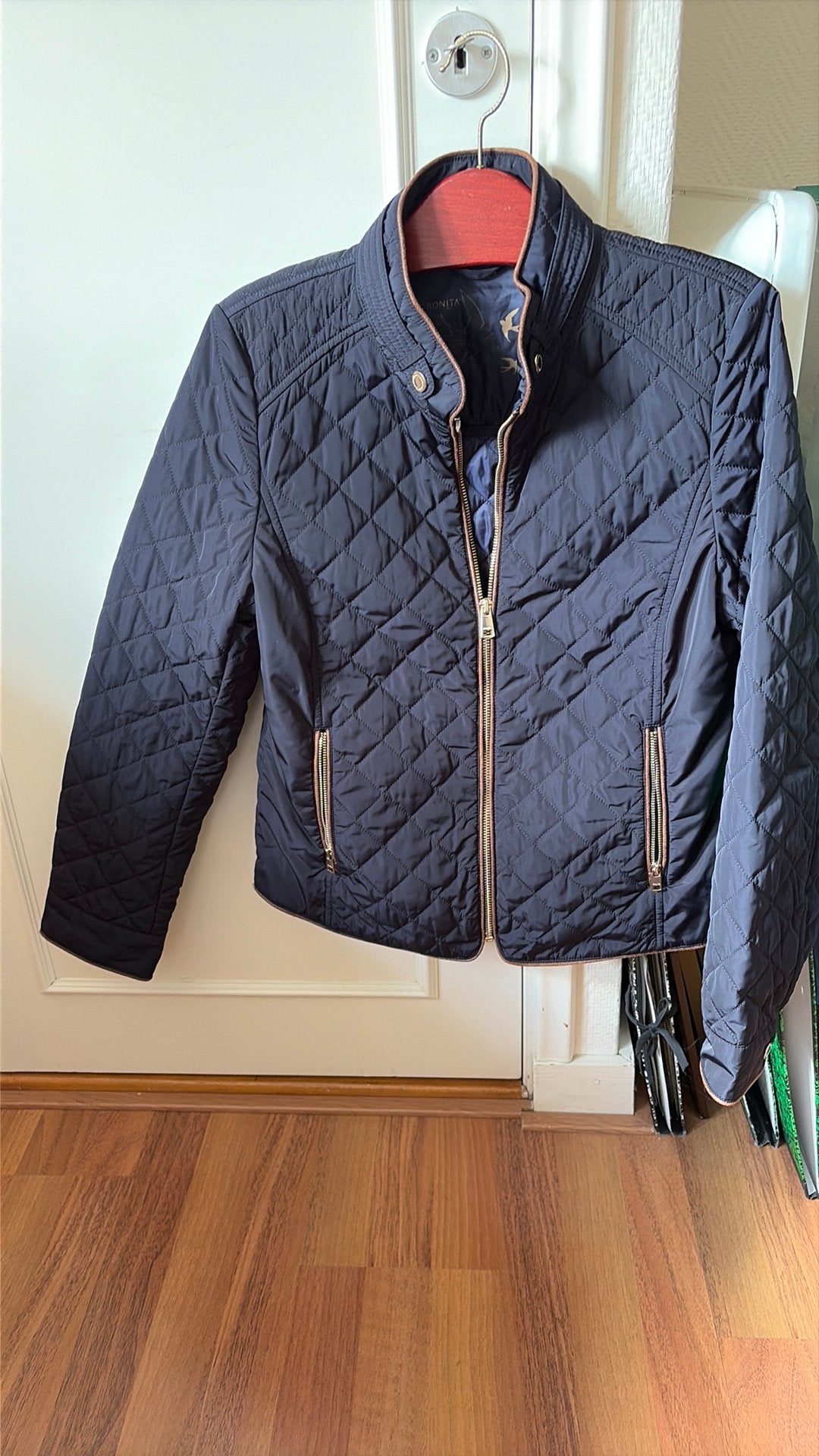 Blauw leuk handig jasje, Ophalen, Zo goed als nieuw, Maat 38/40 (M), Blauw