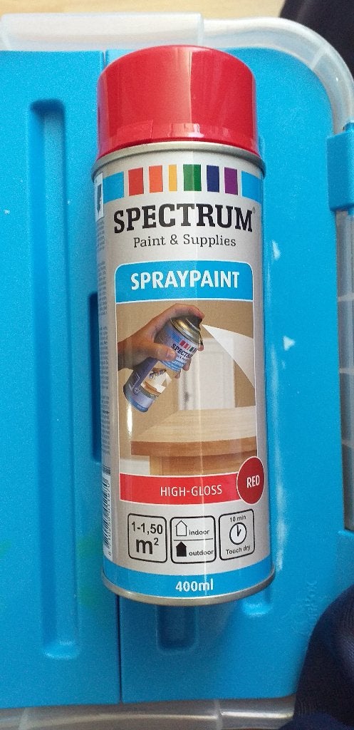 Spuitbus  verf  rood, Ophalen, Nieuw, Overige typen