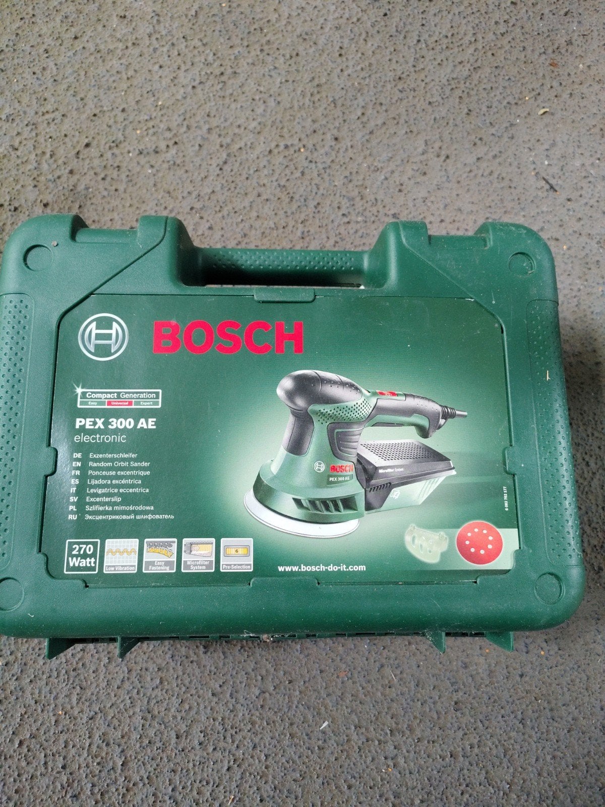 Bosch PEX 300 AE Excentrische Schuurmachine, Ophalen, Gebruikt, Minder dan 600 watt, Excentrische schuurmachine