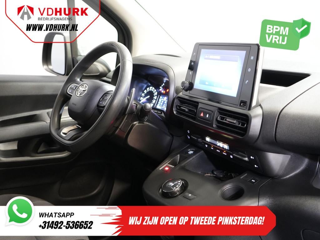 Toyota PROACE CITY 1.2 Turbo 130 pk Aut BENZINE 3Pers/ Stoel, Stof, Gebruikt, 1295 kg, 1199 cc