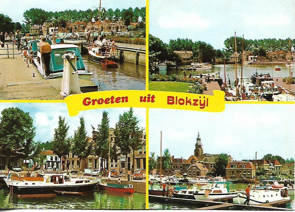 Blokzijl- -4-luik., Verzenden, 1980 tot heden, Gelopen, Overijssel
