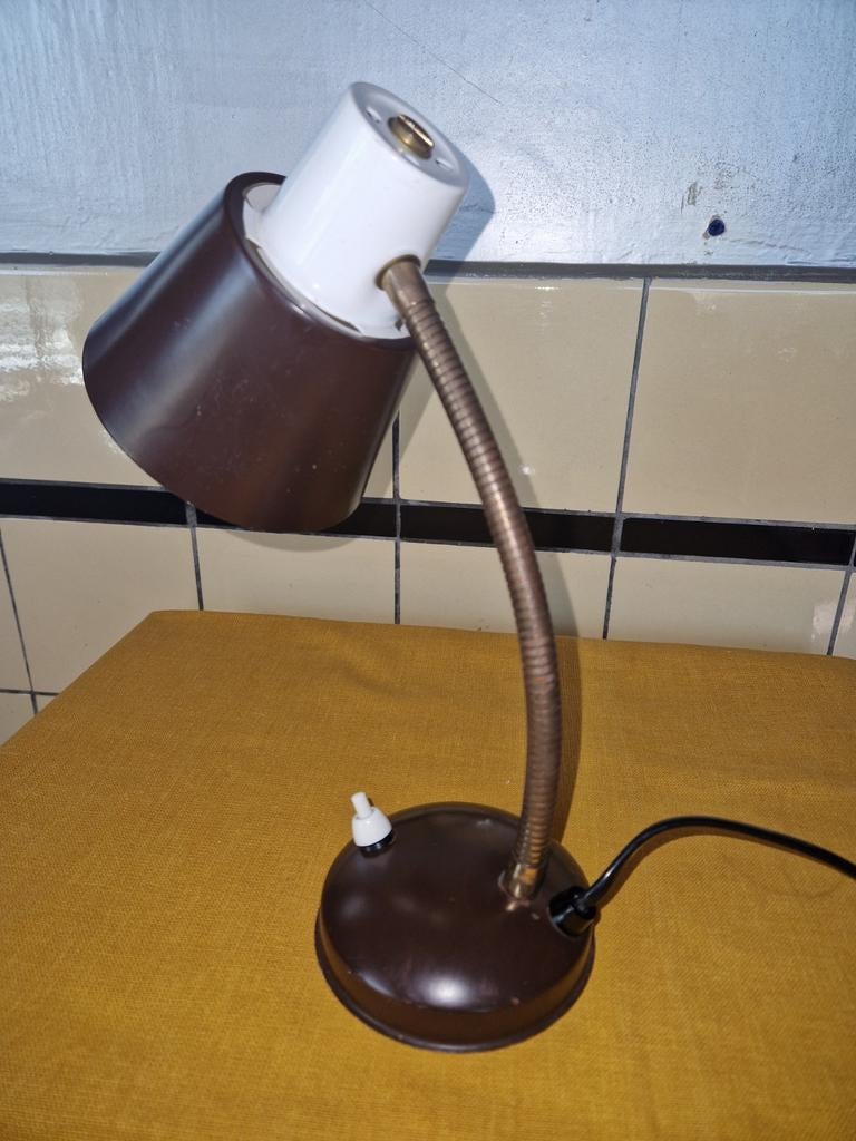 Vintage Hala Zeist bureau tafellamp wandlamp jaren 60 70, Ophalen of Verzenden, Gebruikt, Minder dan 50 cm