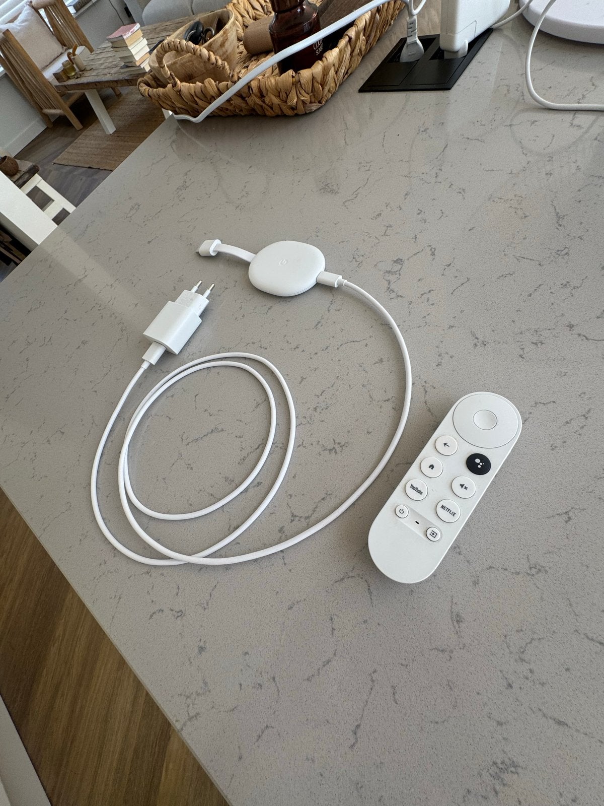 Google Chromecast met Google TV - HD - Wit, Audio, Tv en Foto, Mediaspelers, Ophalen of Verzenden, Zo goed als nieuw, HDMI, Zonder harde schijf