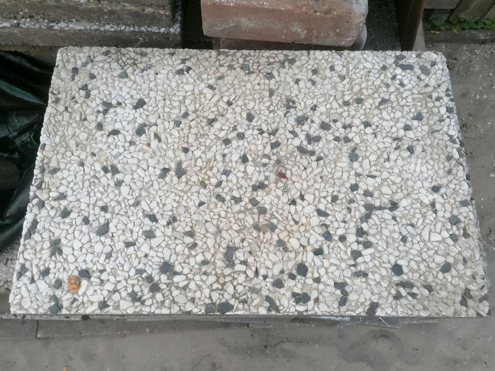 Tegels terrastegels tuintegels 60 x 40 zwart wit, Tuin en Terras, Ophalen, Gebruikt, Split