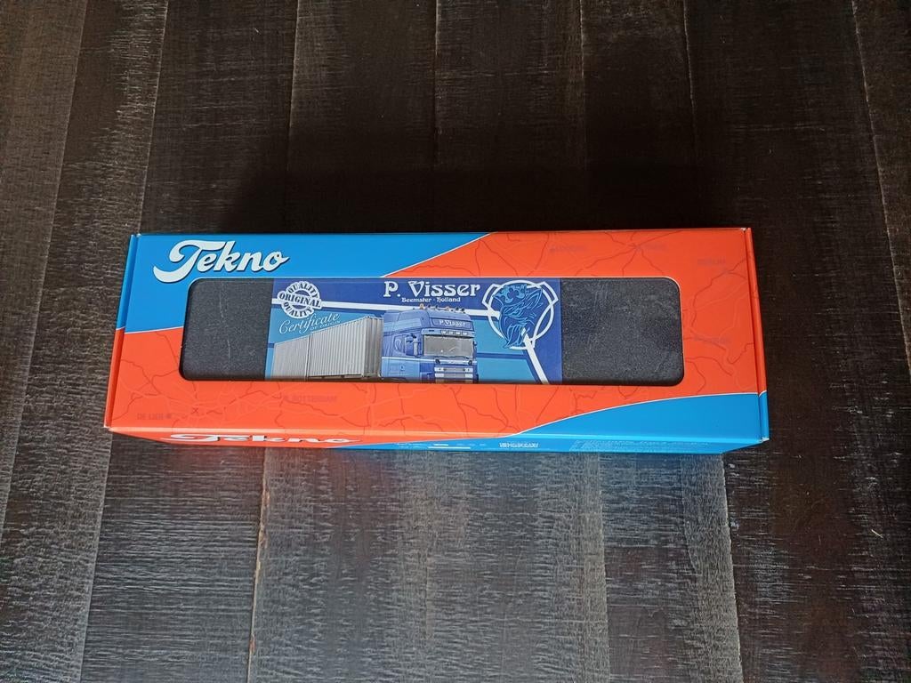 Tekno Scania 164 Topline P. Visser, Hobby en Vrije tijd, Modelauto's | 1:50, Ophalen, Nieuw, Bus of Vrachtwagen, Tekno