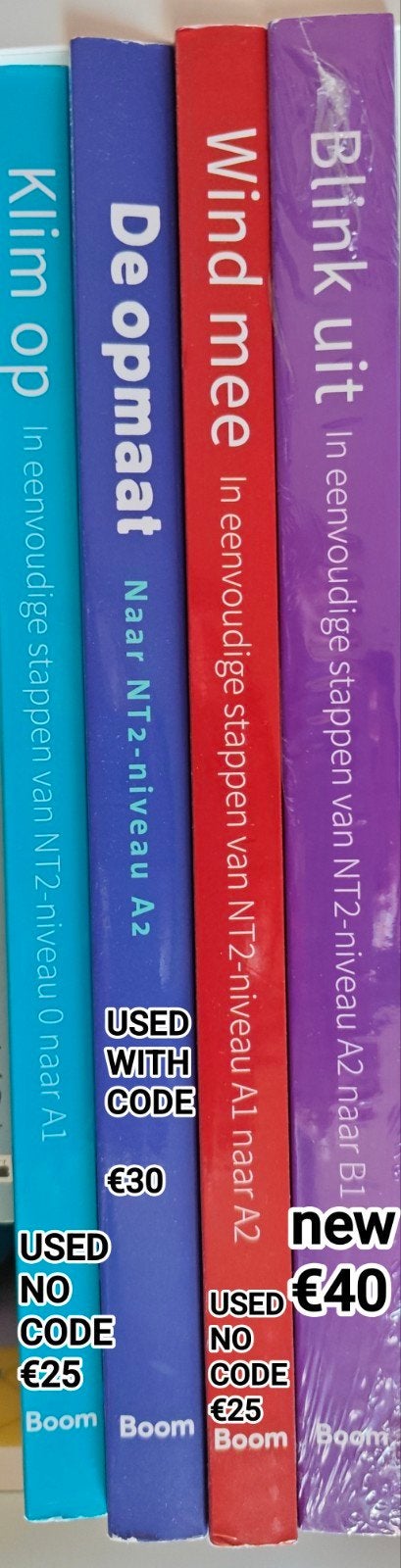 Wind mee,klim op,de opmaat,blink uit boeken Nederlands leren, Boeken, Ophalen of Verzenden, Overige uitgevers