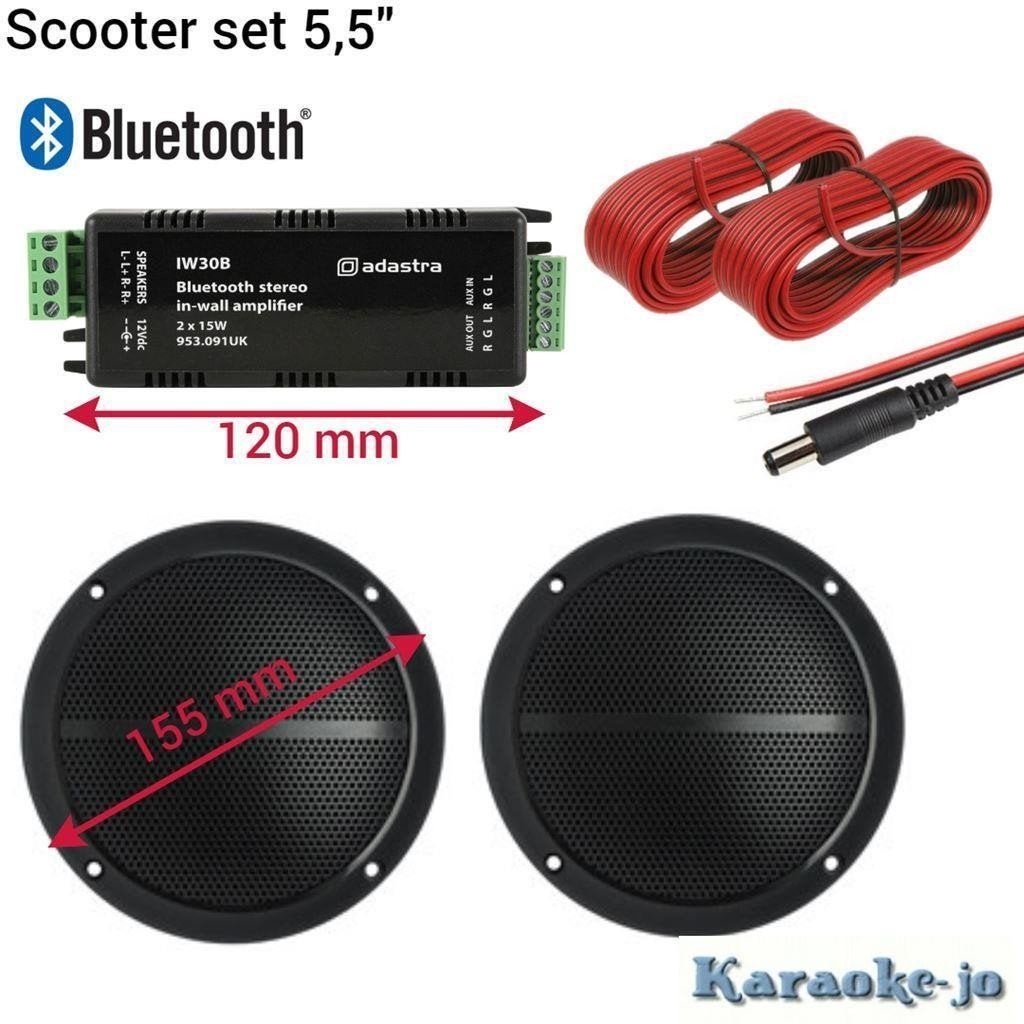 Scooter Buetooth set 5,5 inch speakers [5M-A215]., ., Nieuw, Ophalen of Verzenden, .