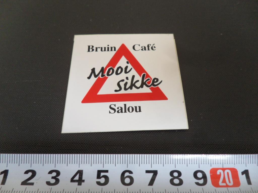 sticker Spanje Salou Bruin Café MOOI SIKKE, Verzamelen, Ophalen, Zo goed als nieuw