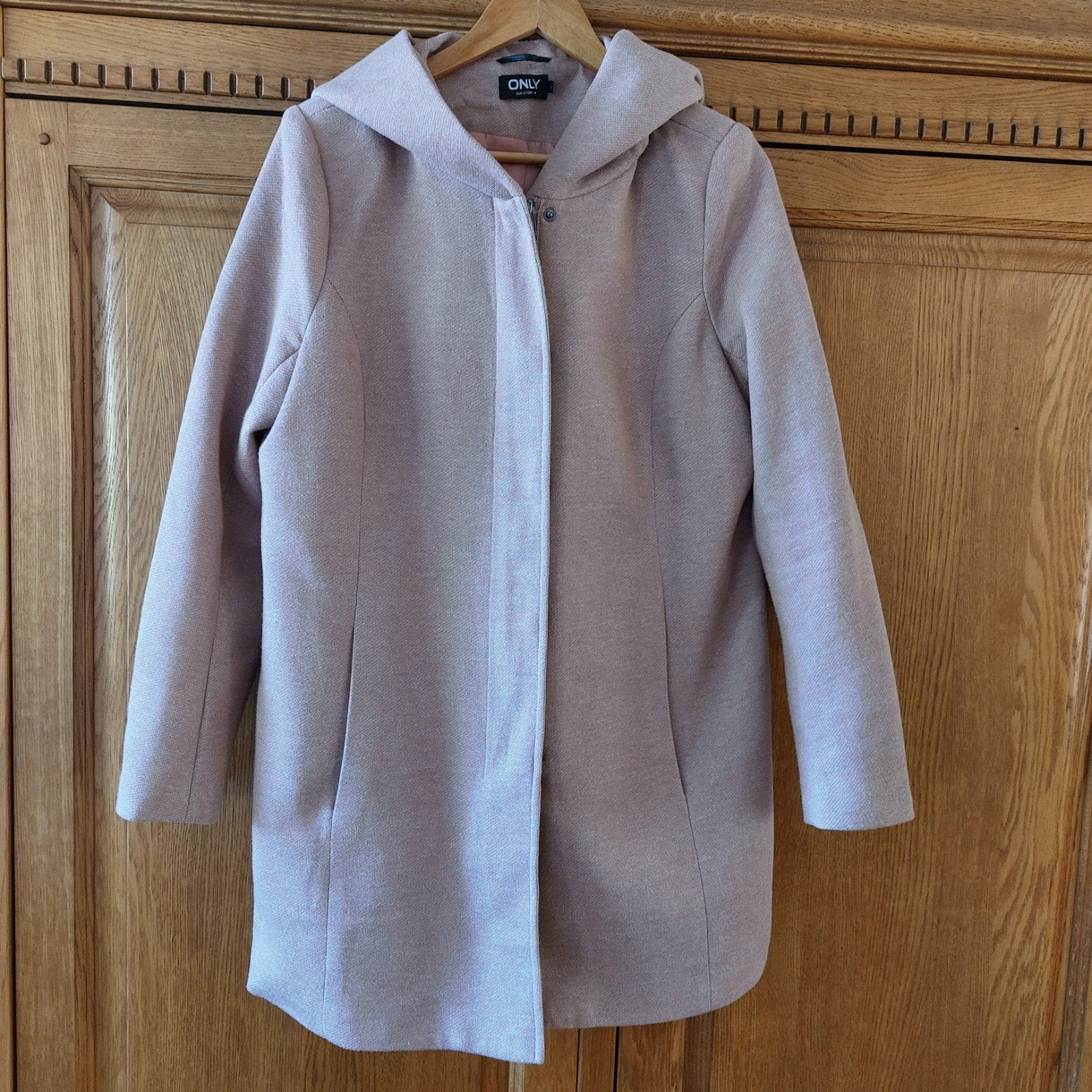 Roze jas met capuchon van Only, maat XL ZGAN, Only, Maat 46/48 (XL) of groter, Ophalen of Verzenden, Zo goed als nieuw