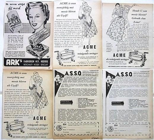 100+ oude advertenties reclames merken producten 49-50 A-P, Verzamelen, Ophalen of Verzenden, Gebruikt, Overige typen
