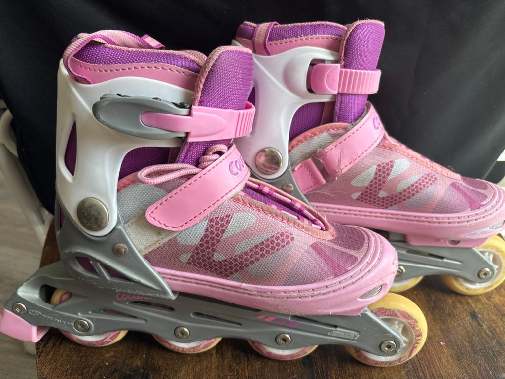 Roze Cougar inline skates, verstelbaar maat 39-42, Ophalen of Verzenden, Gebruikt, Overige typen, Overige merken