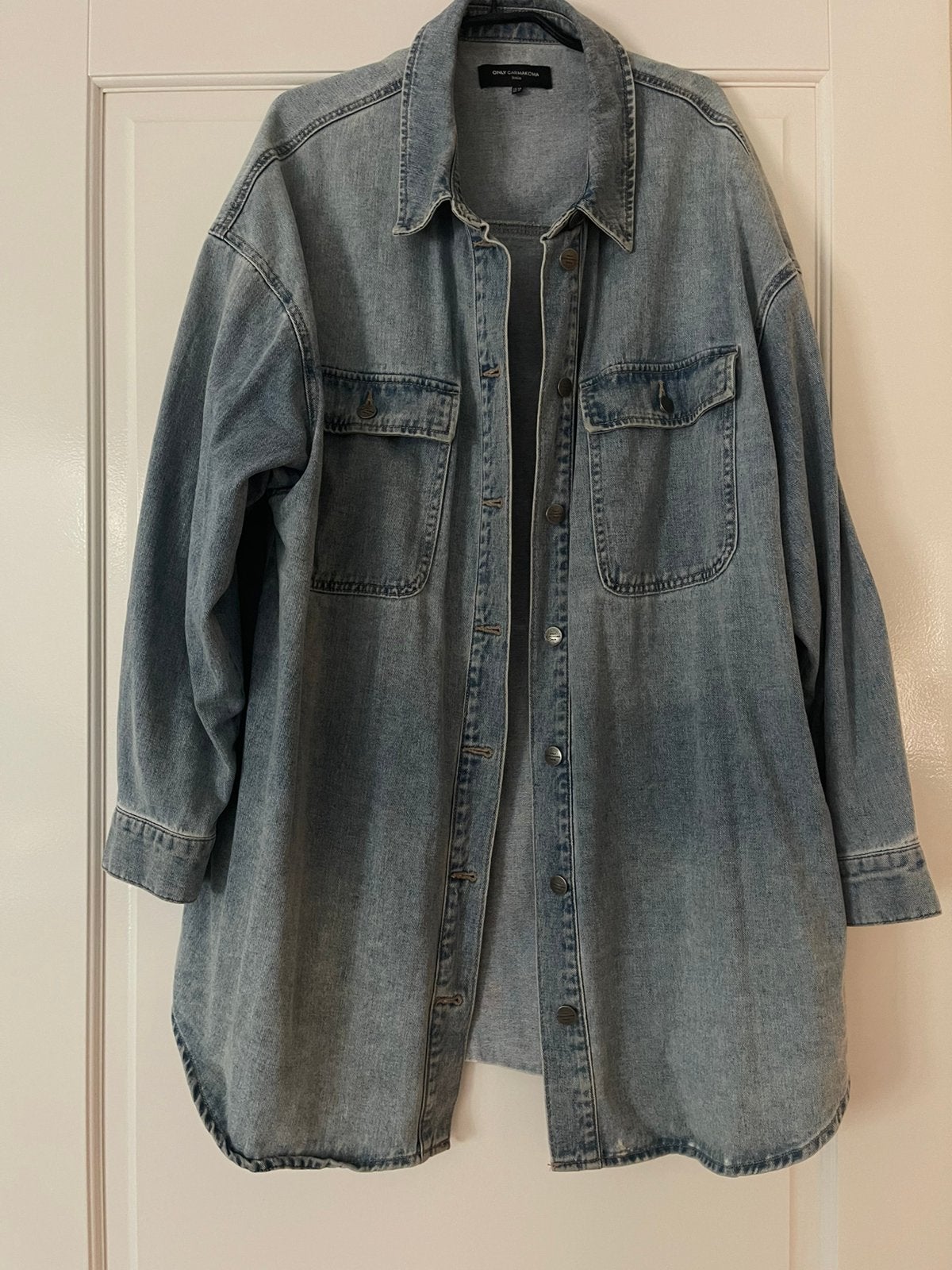 EXTRA BUNDEL KORTING Only Carmakoma jeans jas maat 50, Ophalen of Verzenden, Zo goed als nieuw, Blauw, Jas of Mantel
